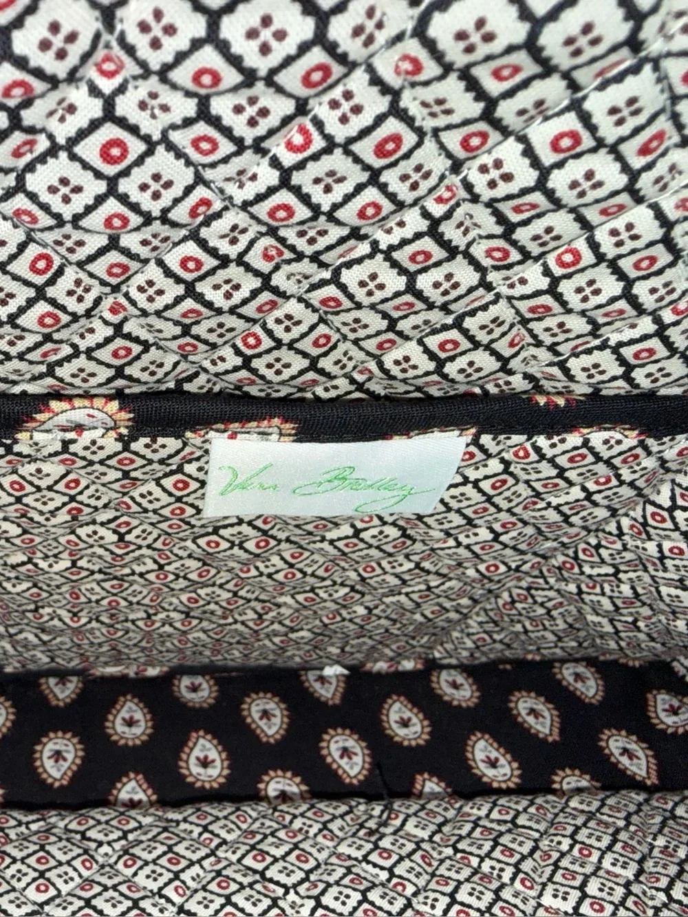 VERA BRADLEY Metro Backpack-Classic Black Paisley